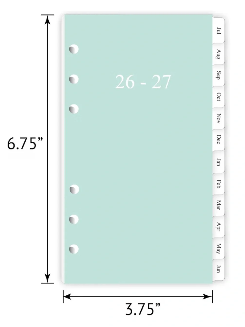 🆕 MM 6 Ring Planner Inserts Refills LV Medium Calendar 2026 2027 To Do Journal